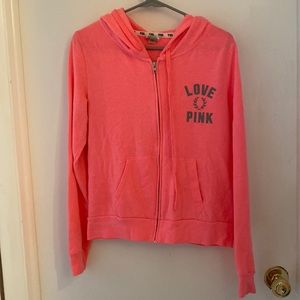 PINK zip up hoodie